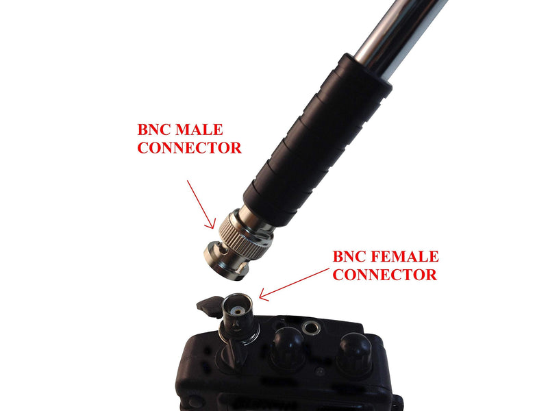 TW-999BNC BNC Male Handheld Antenna Scanner Antenna (20-1300MHz) with BNC Male Connector for Scanner Radio and Frequency Counters