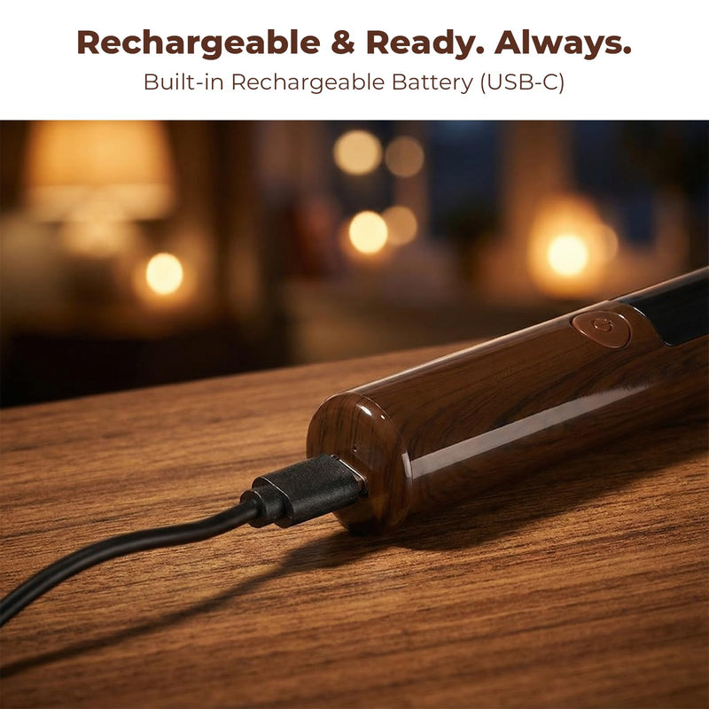 GLENCREAG Single Probe Cigar Hygrometer, Rechargeable Digital Humidity Meter with LED Light, Precision Moisture Tester for Humidors, Ideal Gift for Cigar Collectors, Enthusiasts, or Men