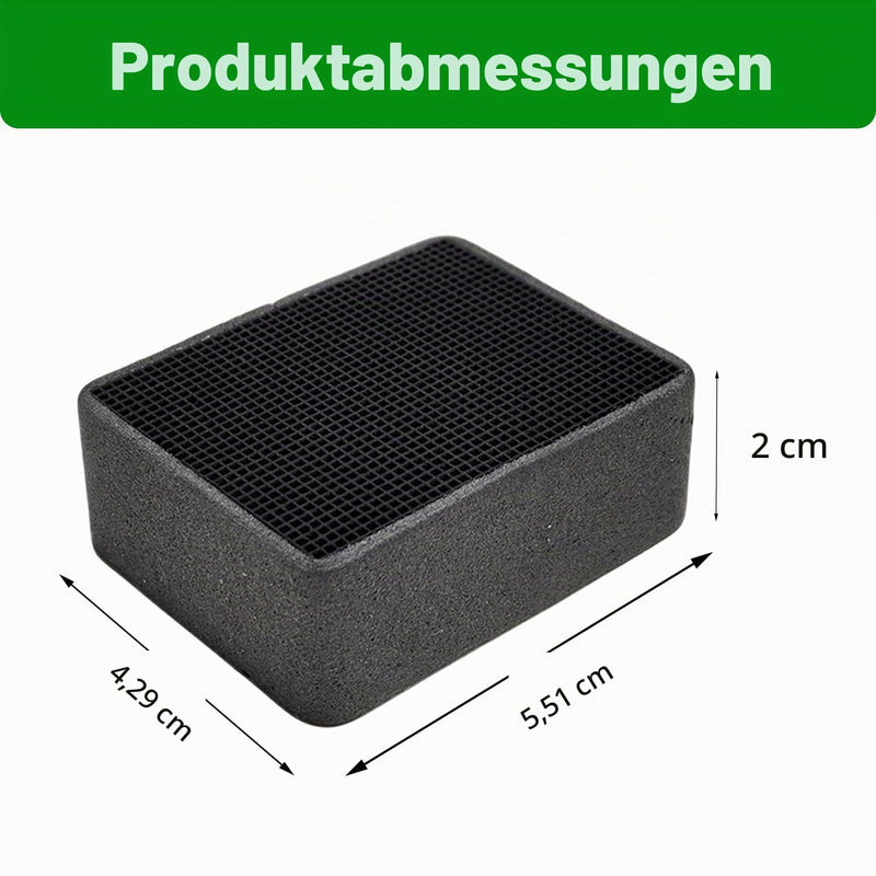 Set of 3 Activated Carbon Replacement Filters, Compatible with Geberit DuoFresh Module Insert 243.970.00.1, Toilet Air Purifier, Fresh Air Filter to Eliminate Unpleasant Odours, Odor Neutralization 3 x filter 243.970.00.1