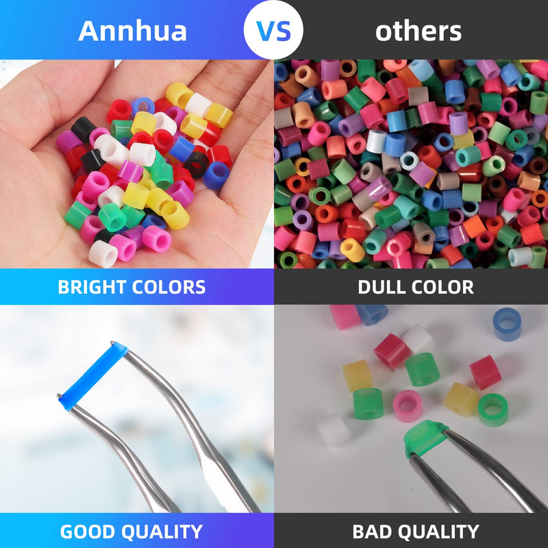[Australia - AusPower] - Annhua 140 Pcs Dental Code Rings Instrument Silicone Color Code Rings with Separated Box, Dental Instrument Labels Rings Multiple 8 Colours for Different Dental Tools Instrument 140pcs 