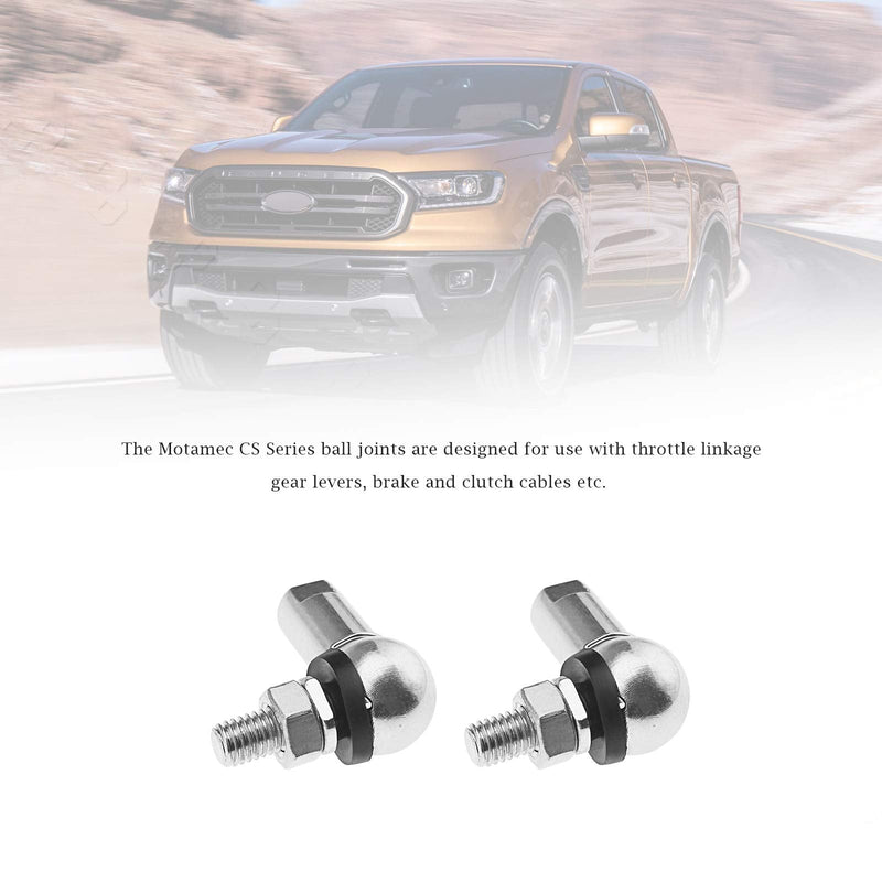 [Australia - AusPower] - Micro Traders 4Pcs Angle Linkage Ball Joint Kit, with Spring Clip Dust Seal CS DIN 71802 Gear Linkage Replacements M6 (RH) 