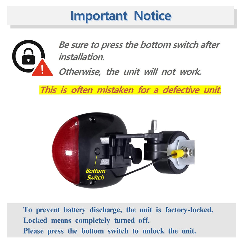 [Australia - AusPower] - Electric Fence Light, Electric Fence Indicator, Electric Fence Tester, Solar Powered, No Wiring, UV and Water Resistant - SmartLight 