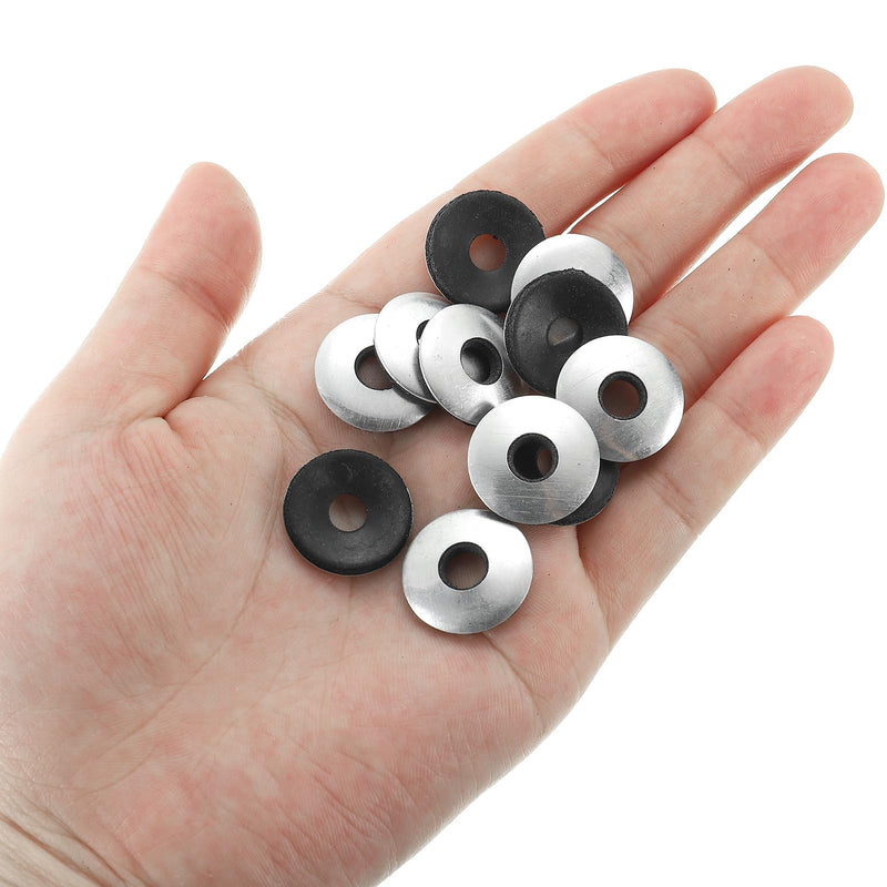 [Australia - AusPower] - PATIKIL 1/4"x3/4" Aluminum EPDM Bonded Sealing Neoprene Rubber Sealing Washers, 100 Pieces Neoprene Rubber Backed Screw Gasket for Machinery Ships Roof (#14x1/4") 1/4"x3/4" 
