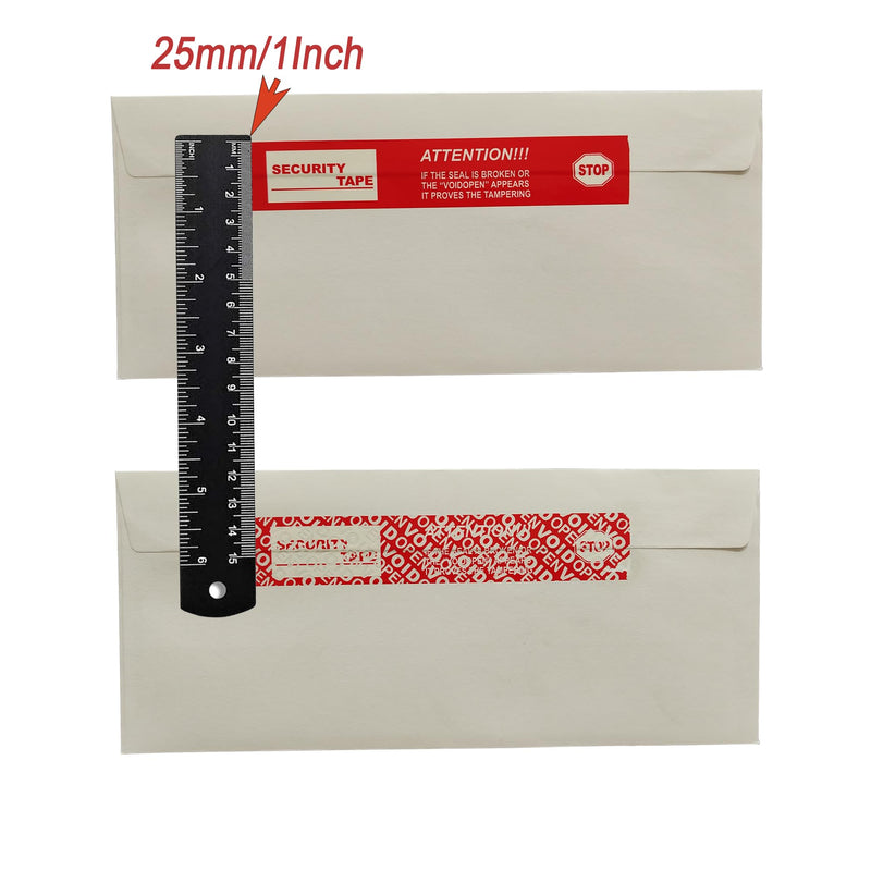 2 Rolls,1" x55 Yards Total Transfer Tamper Evident Security Packing Tape Seals (Superior Tamper Proof with Thick Void Film) 2 Rolls,1" x55 Yards