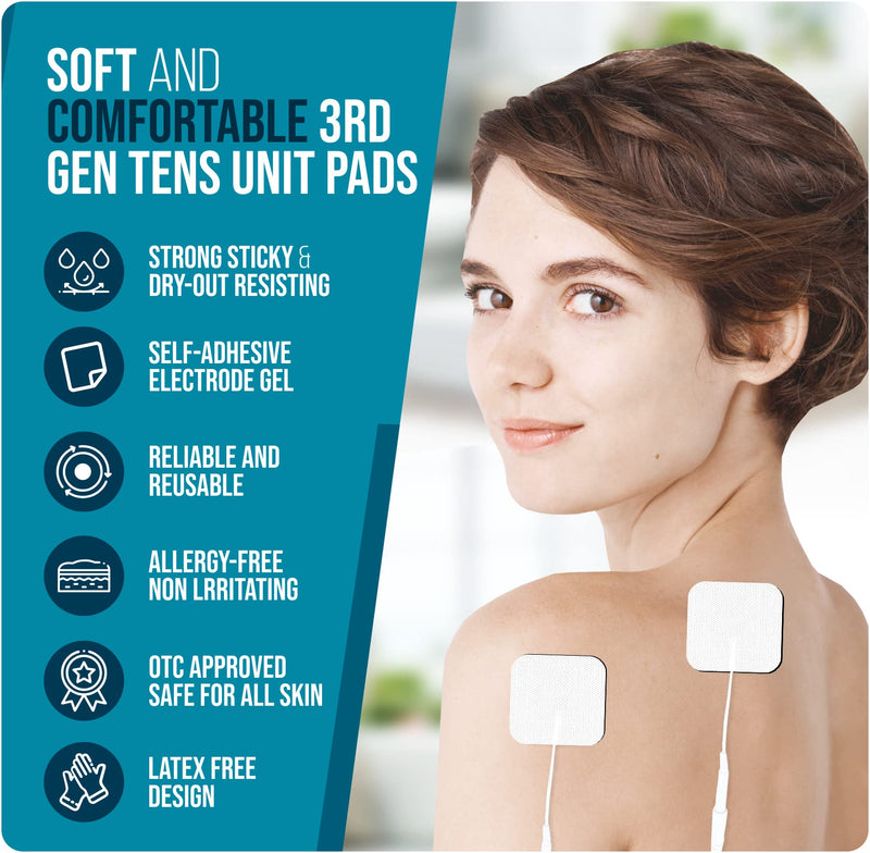 TENS Unit Replacement Pads TENS Unit Pads SM Electrodes Pads 2x220 Pcs Reusable Self-Adhesive Electrodes Pads,Compatible with AUVON TENS 7000 TENS Unit Replacement Pads Muscle Stimultaion Machine 20