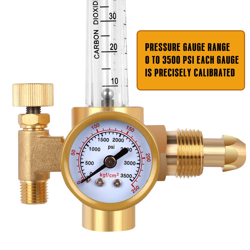 [Australia - AusPower] - Argon/CO2 Mig Tig Flow Meter Gas Regulator Gauge Welding Weld 