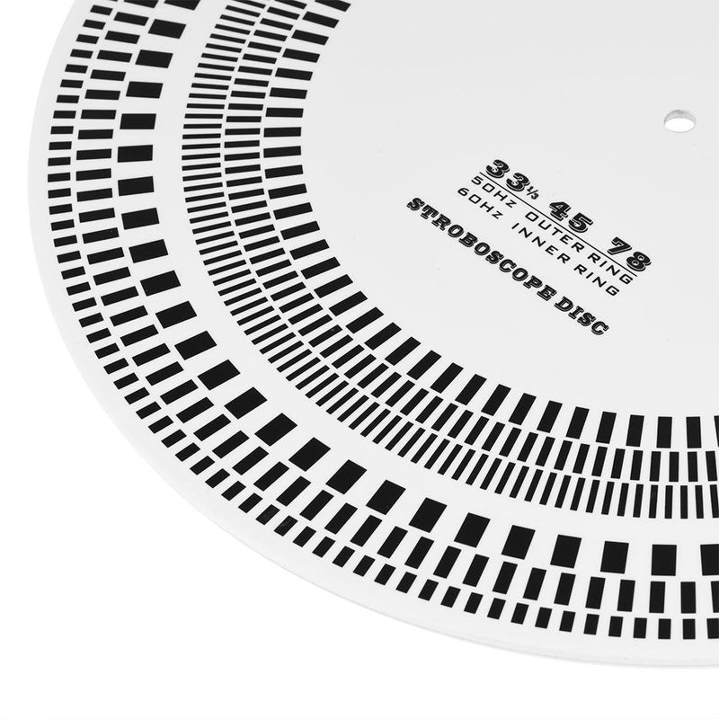 [Australia - AusPower] - Turntable Strobe Disc, Profesional LP Turntables Record Disc Calibration Disc Stroboscope Disc Tests 33/45/78RPM 