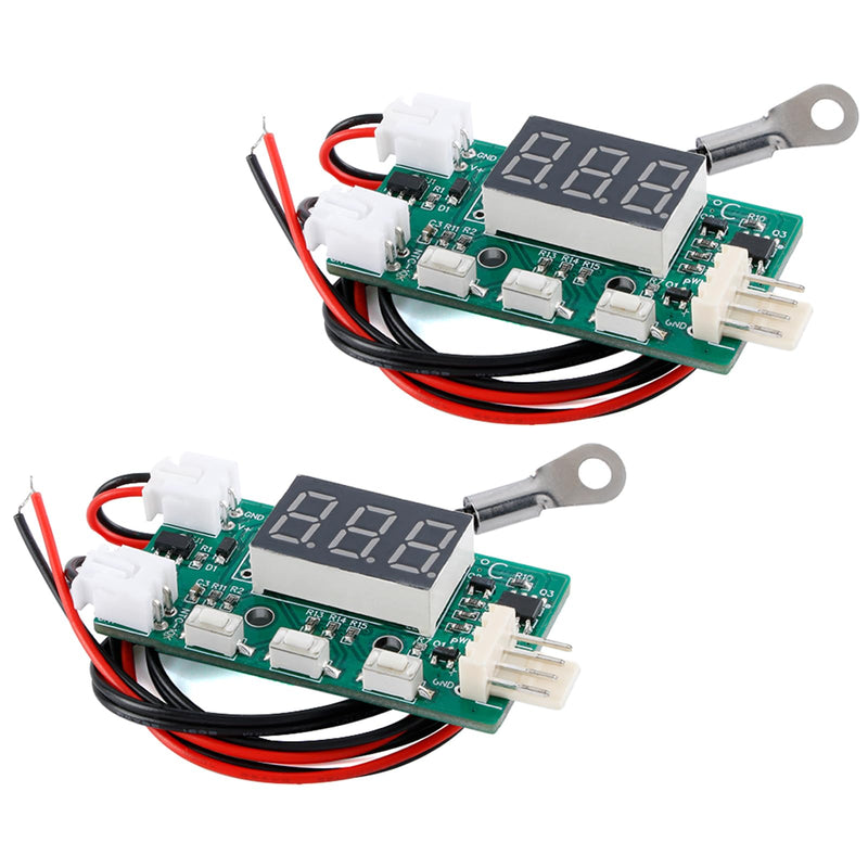 2Pcs 4-Wire Fan Temperature Speed Controller Module Board YR-1001 DC12V Fan Speed Controller Temperature Control Module