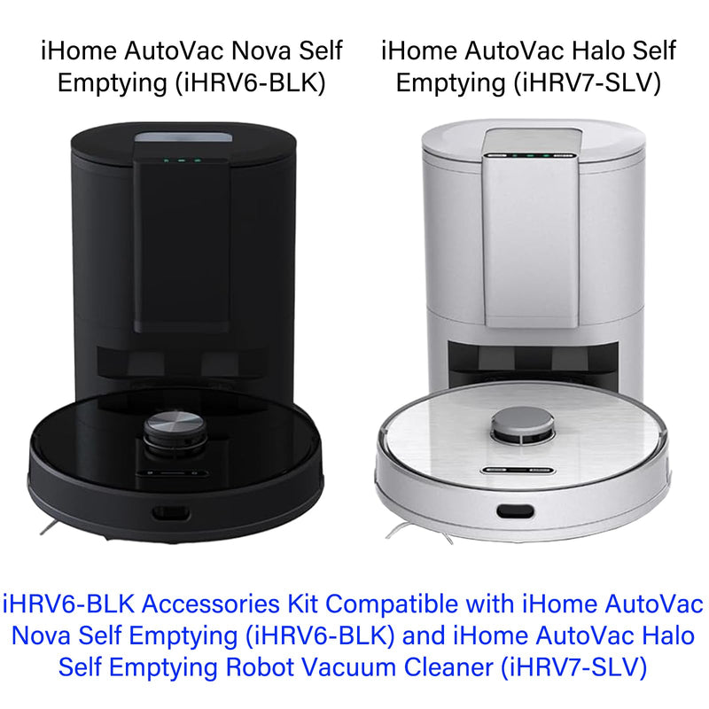 [Australia - AusPower] - iHRV6-BLK Accessories Kit Replacement for iHome AutoVac Nova Self Empty iHRV6-BLK/Ultenic T10 Elite Robot Vacuum Cleaner, 16 Pack 