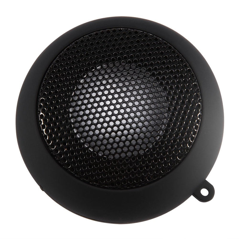 [Australia - AusPower] - Portable Mini Speaker with 3.5mm Aux Jack Plug in Loud Basse Speaker for Smart Phone, Retractable Mobile Line-in Speaker for iPad Laptop Computer(Black) Black 