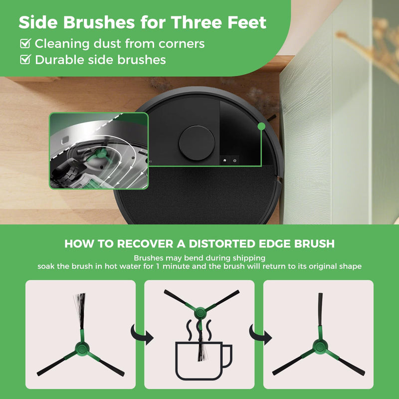 [Australia - AusPower] - Yivy 28PCS Accessories for iRobot Roomba Plus 405/505/507 Combo Robot Vacuum Cleaner, Parts Contents 2 Roller Brushes, 6 Side Brushes, 6 Dust Bags, 4 HEPA Filters, 8 Mop Pads, 1 Cleaning Brush 405/505-set28 