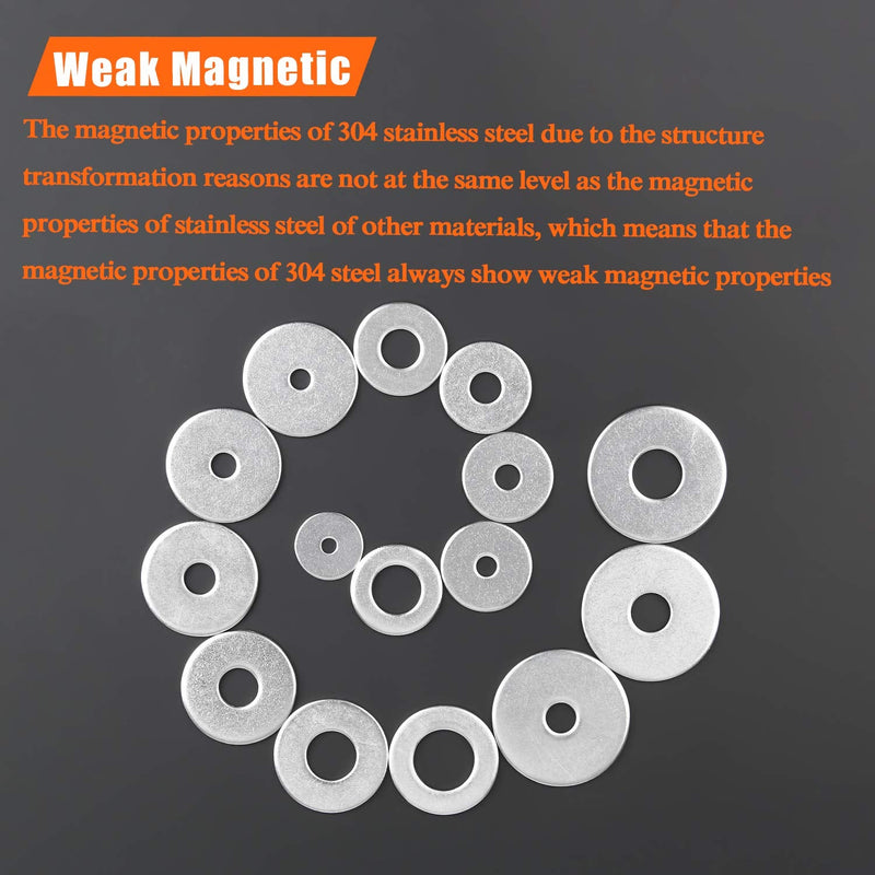 [Australia - AusPower] - 100 Pieces M6x20x1.5mm Fender Washers, 304 Stainless Steel Large Fender Washers, Inner Diameter 6mm, Outer Diameter 20mm, Thickness 1.5mm 