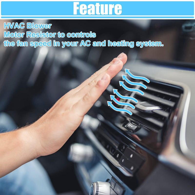 [Australia - AusPower] - ACROPIX HVAC Blower Motor Resistor AC Blower Control Fit for Dodge Dart Aero - Pack of 1 Black 