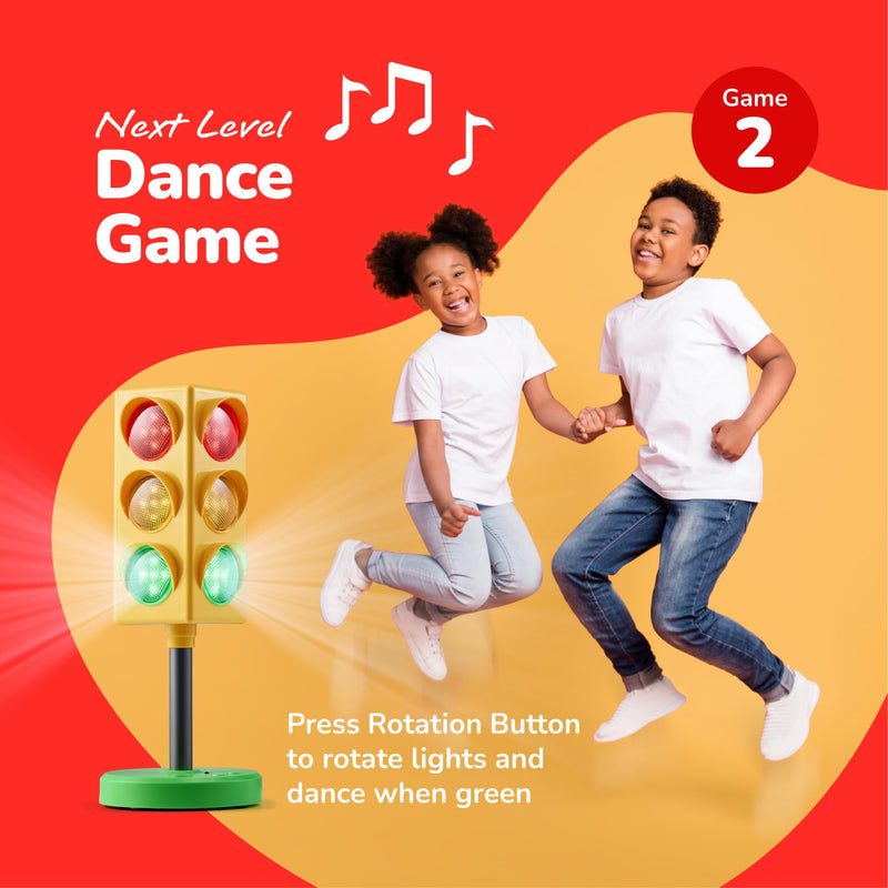 ArtCreativity Traffic Light - Teacher Classroom Must Haves Supplies, 8 Modes with Remote - Classroom Decor, Kindergarten Educational Lamp - Real Traffic Light Rotation Mode