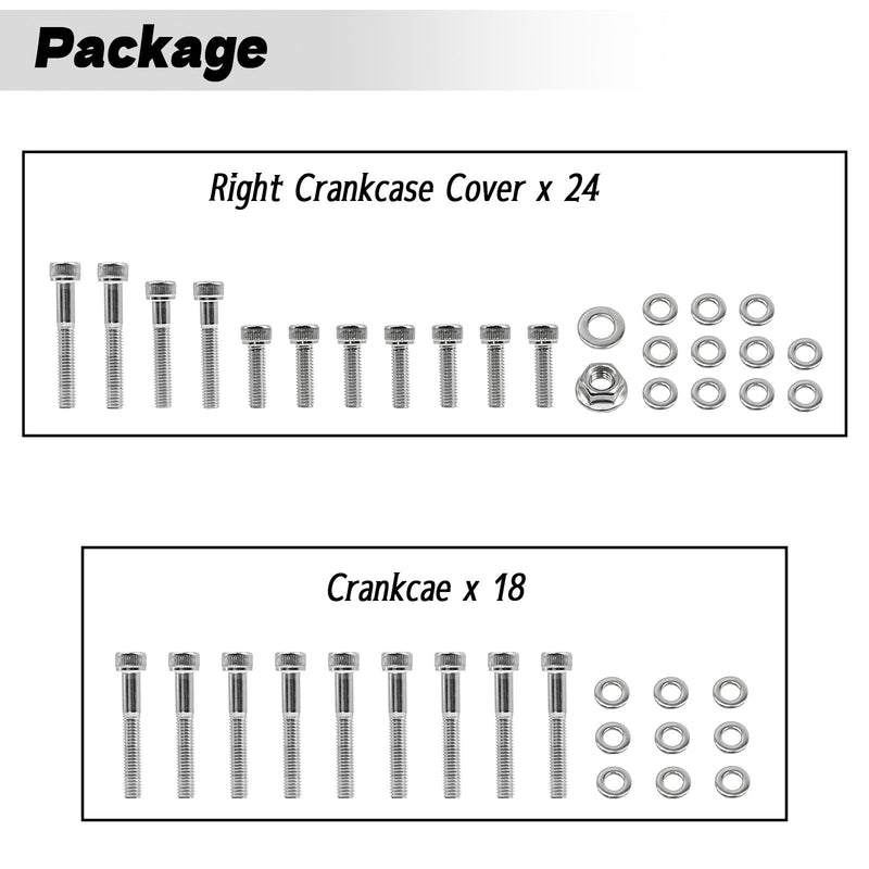 [Australia - AusPower] - 304 Stainless Steel Engine Bolt Kit Compatible with Honda Trail 90 CT90 1966-1979（119Pcs） 