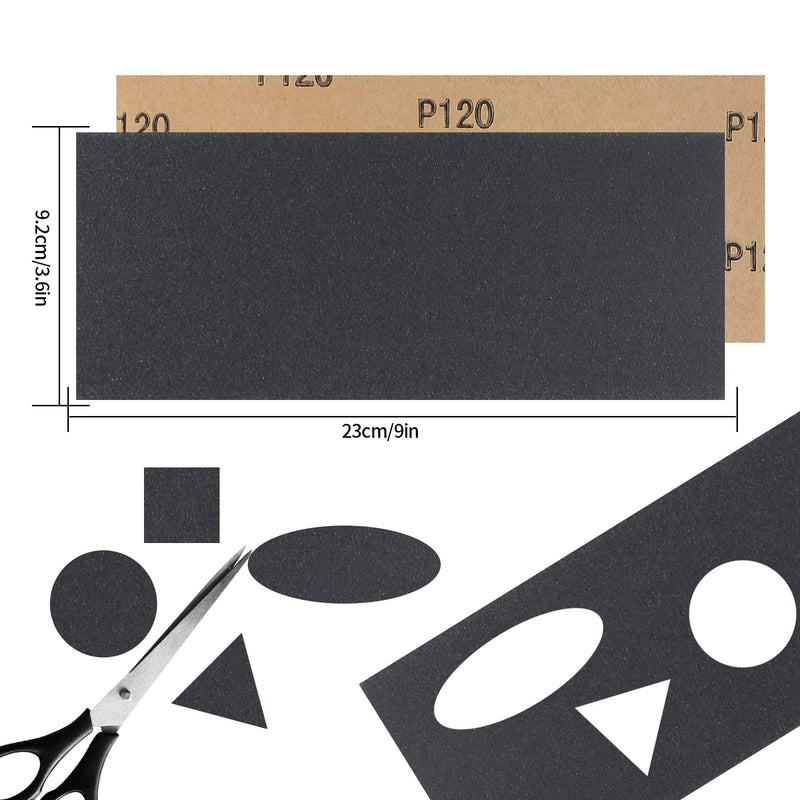 [Australia - AusPower] - 15 Pieces Grit 80 to 3000 Wet and Dry Sandpaper Sandpaper Set, Emery Paper for Polishing and Sanding for Car, Wood Furniture, Stone, Varnish, Metal, Glass - 9 x 3.9 Inch 15 