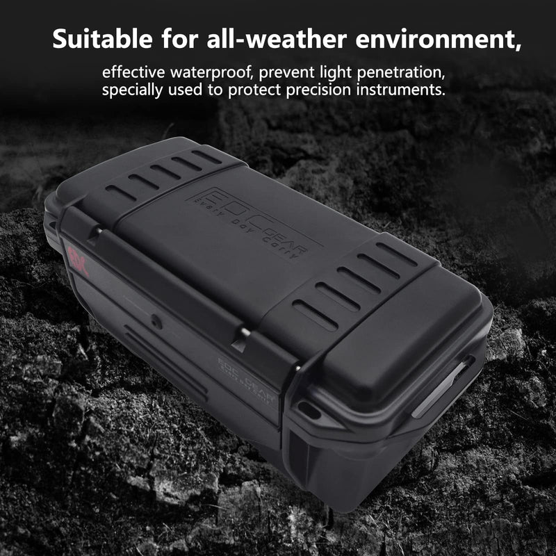 SEIWEI Outdoor Sealed Waterproof Safety Case Plastic Tool Dry Storage Box For Electronic Equipment Camping Outdoor Tool - Professional Waterproof Box(C), Black (MMZ-HA5272C-RT) C