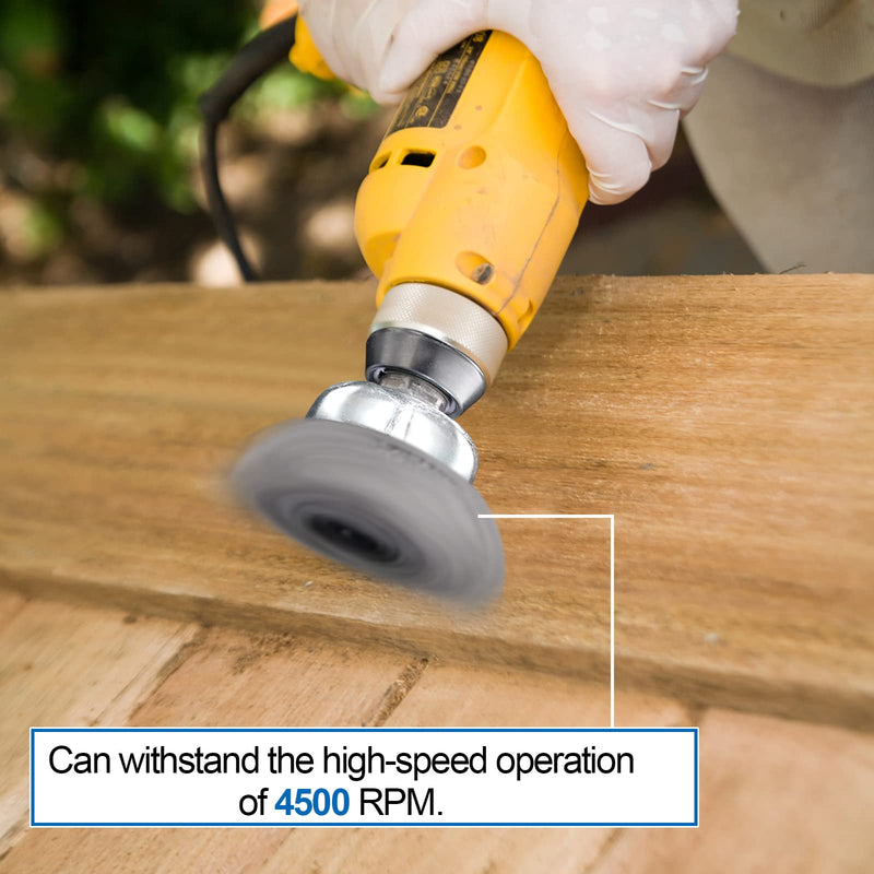 [Australia - AusPower] - Wire Brush for Drill, Wire Wheel Brush Cup Set, Drill Wire Brush for Drill 1/4 Inch Arbor for Cleaning Rust, Stripping and Drill Attachment?Hexagonal? Hexagonal 
