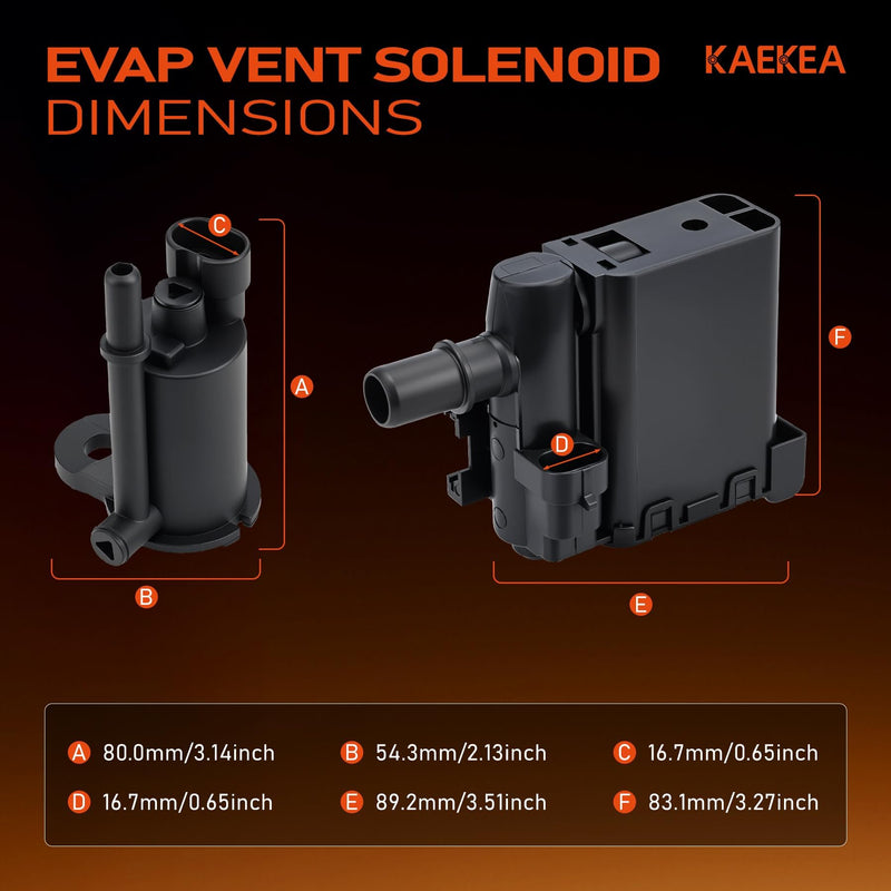 1997279 15759044 Vapor Canister Valve Evap Solenoid for Chevy Tahoe Avalanche Suburban Silverado GMC Yukon Sierra 1500 2500 3500 Cadillac Escalade EXT ESV 99-04 Replace 214-646 214-1091