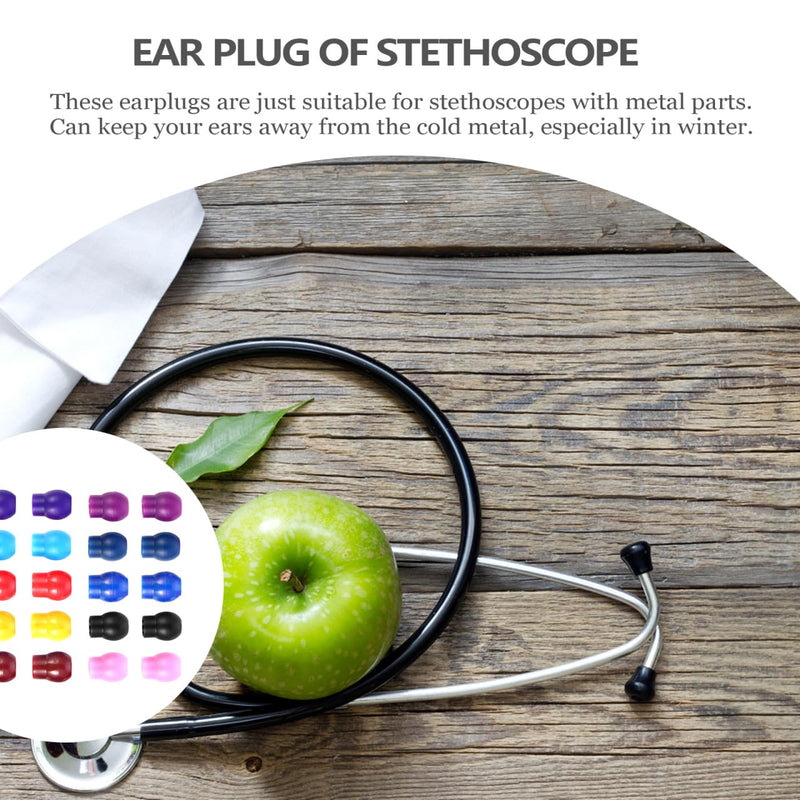 [Australia - AusPower] - Replacement Ear Tips, 10 Pairs Earplugs Soft-Sealing Ear Pieces Replacement Earplugs Only for with Fixed Metal Parts, Random Color 