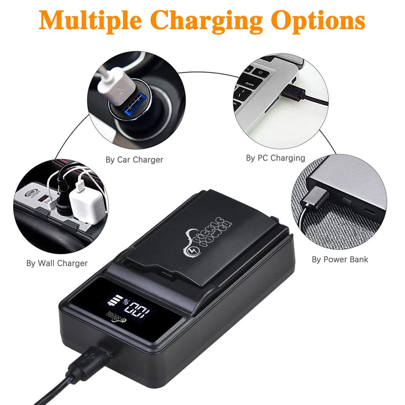 [Australia - AusPower] - Pickle Power PSP-2000 Battery and LED Display Charger for Sony PSP 2000/3000 PSP-S110 Console PSP-3001 PSP-3002 PSP-3000 PSP-3004 PSP-2001 PSP-2002 PSP-2003 