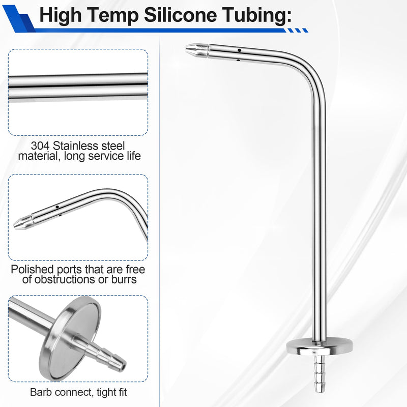 [Australia - AusPower] - Static Pressure Probes for Fieldpiece Manometers, HVAC Manometer Static Pressure Probes wtih Probes Tube Compatible with Many Dual Port Manometer - HVAC Pitot Tube 4/25 ID 40.55 Inch Long 
