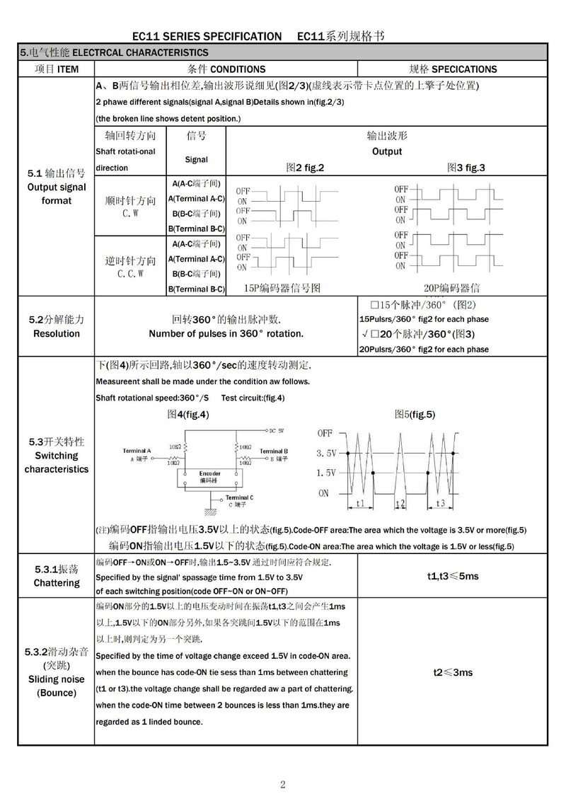 [Australia - AusPower] - 6Pcs 360° Rotary Encoder with Push Button 5 Pins and Knob Cap 