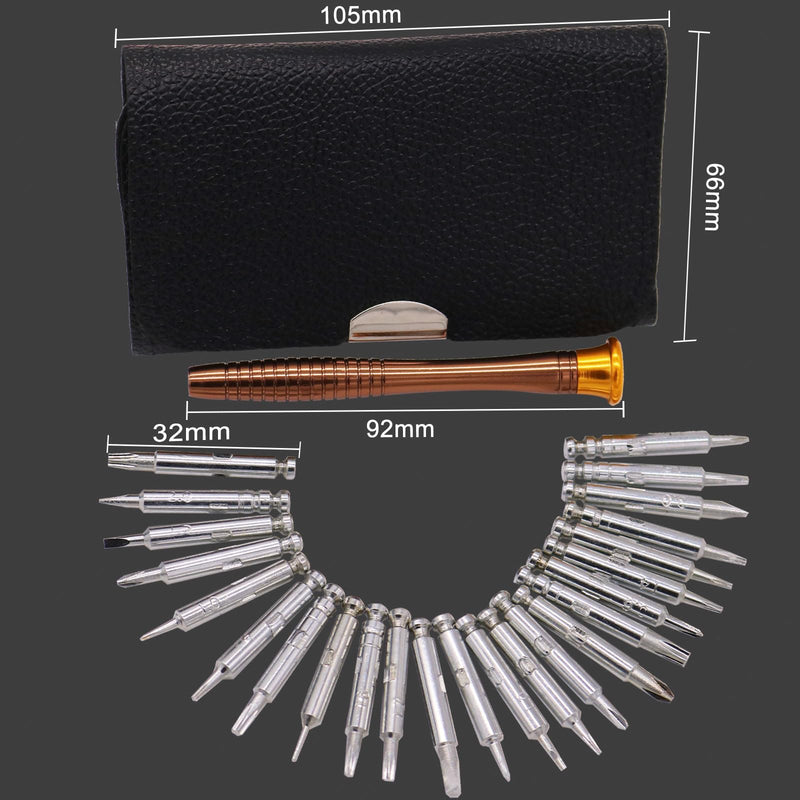 [Australia - AusPower] - DJI Repair Screwdrivers Tool Set for DJI Mavic 2/2S Phantom 3 4/4 Pro Mavic 2/3 Mini 2/SE/Mini 3 /Mini 3 Pro Spark Avata Drone and Other Electronics Devices Universal Screwdriver 25 In 1 