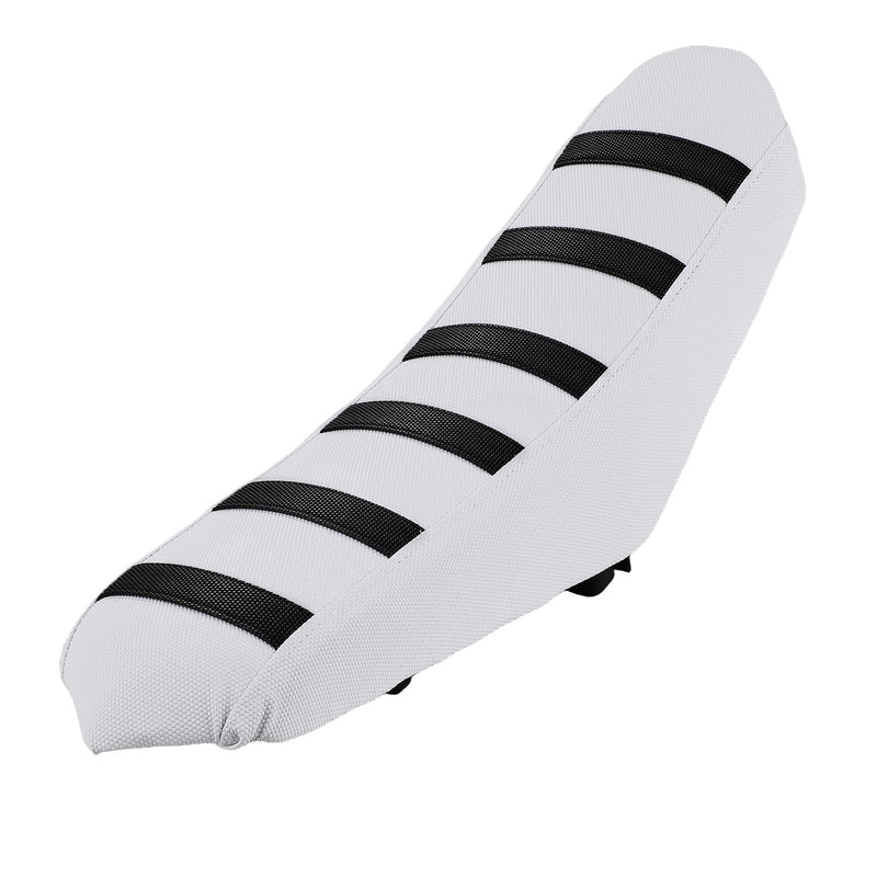 [Australia - AusPower] - Dirt Bike Seat Cover Universal for Yozma IN10 Ebike in 10 CRF XR TTR KLX PW DRZ RM 50 70 80 100-125cc Pit Bike White/Non Slip Black Stripe/Gripper Soft/Water Proof 