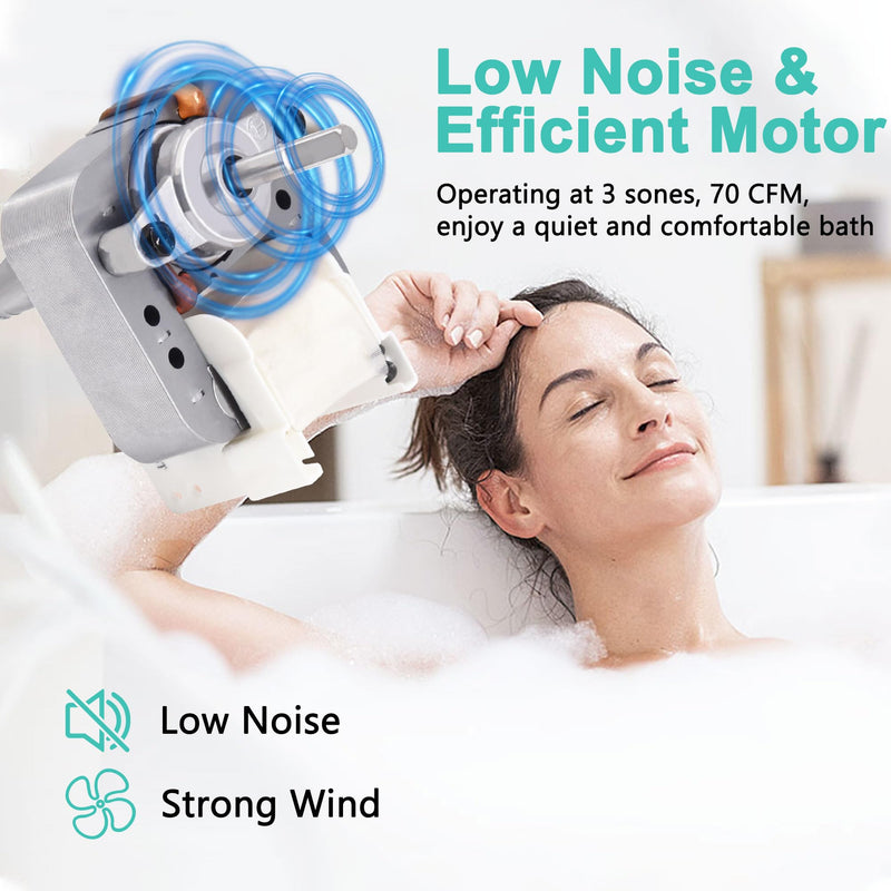 S0504B000 Bathroom Fan Motor for Broan NuTone 769RL B Unit, 763RL, 763RLN, 763RLN-R01, 757, 769RFT-R01, 769RL-R01, JESP-61K13/C-87547 Replacement Motor Motor & Blower Wheel
