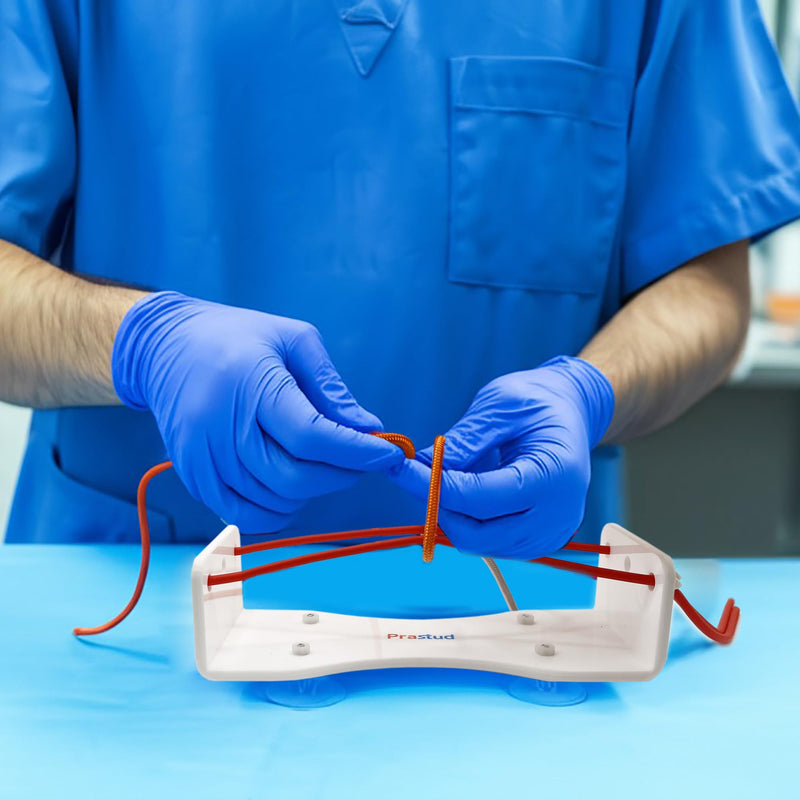 [Australia - AusPower] - Knot Tying Trainer for Medical Students – Suture Practice Kit with Realistic Tissue Resistance & Simulated Blood Vessels | Ideal Surgical Skills Training Tool 