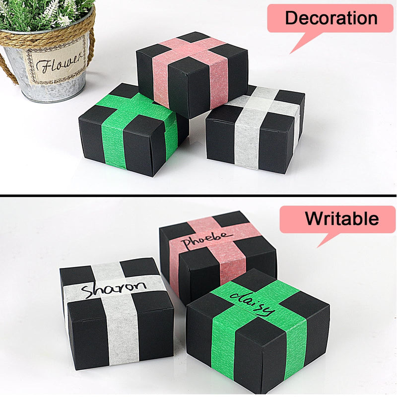 BOMEI PACK 6 Pack Pink Painters Tape, 0.94" x 30yds, Premium Painting Masking Tape, Clean Release Paper Tape for Home and Office