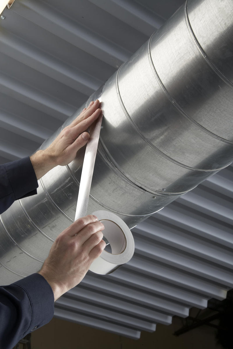 [Australia - AusPower] - 3M Aluminum Foil Tape 3381, 1.88 in x 50 yd, 2.7 mil, Silver, HVAC, Sealing and Patching, Moisture Barrier, Cold Weather, Air Ducts, Foam Sheathing Boards, Insulation, Metal Repair 3M 