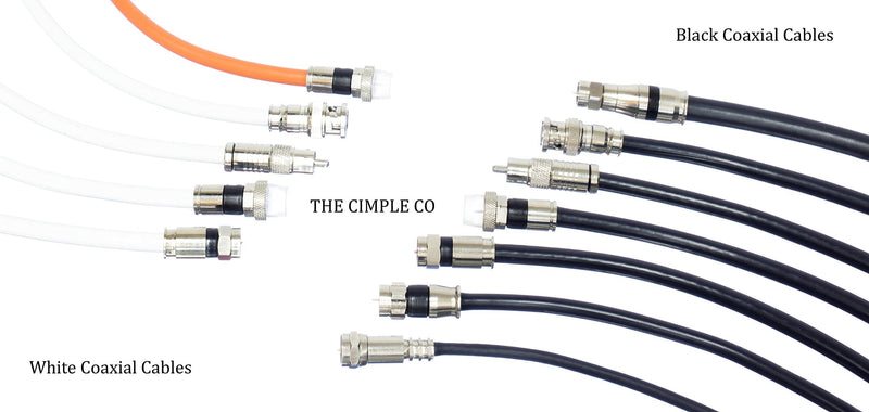 [Australia - AusPower] - THE CIMPLE CO 25 Feet - Flexible RG6 Coaxial Cable for TV - RG6 Coax Cable for Internet - 25 FT Coaxial Cable for Internet - Double-Shielded Coax - Flexible Coaxial Cable - 25 Foot (7.5 Meters), White 