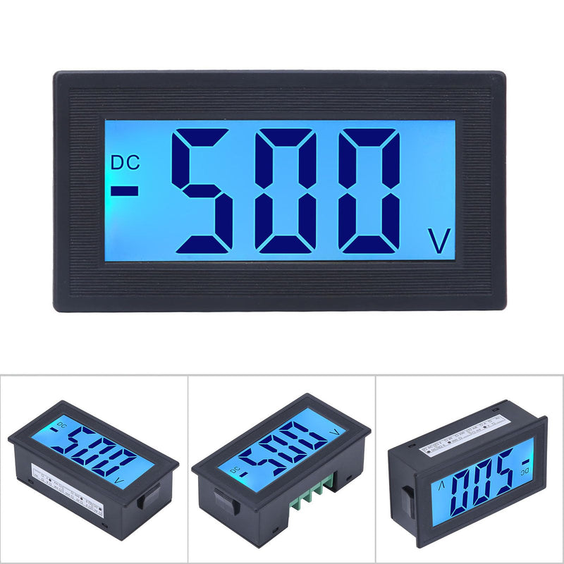 [Australia - AusPower] - Voltage Meter, DC Digital Voltmeter, High for Producing Industrial Machines (DC0-500V) DC0-500V 
