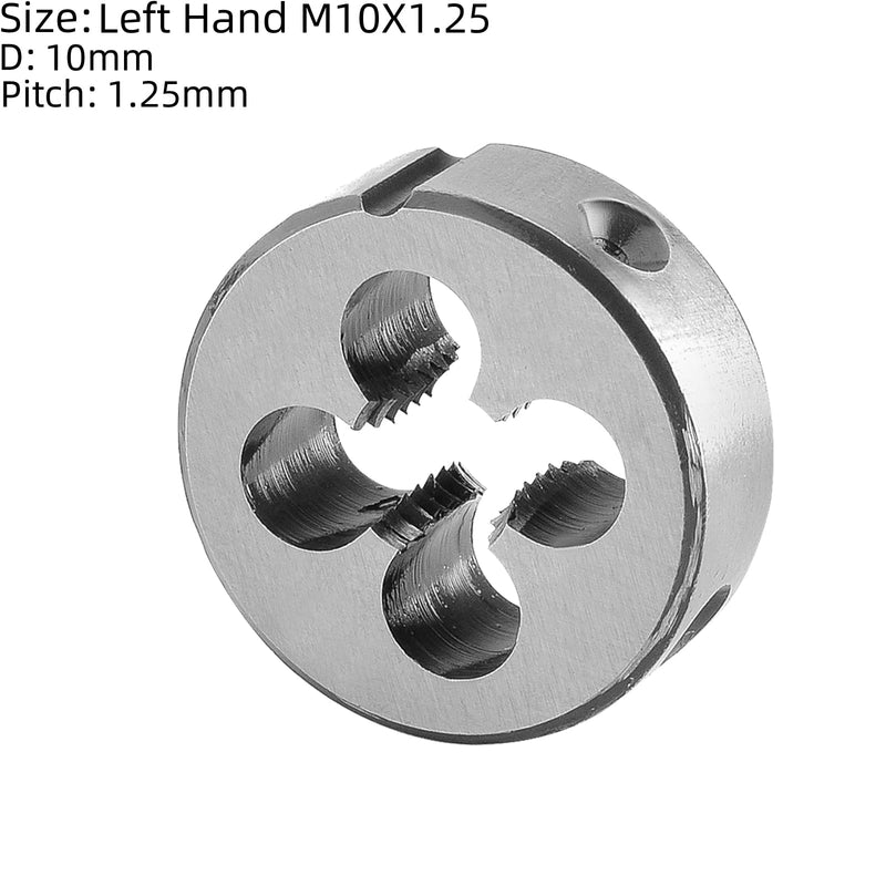 [Australia - AusPower] - Burkit M10 X 1.25 Tap and Die Set Left Hand, M10 x 1.25 Machine Thread Tap and Round Die 