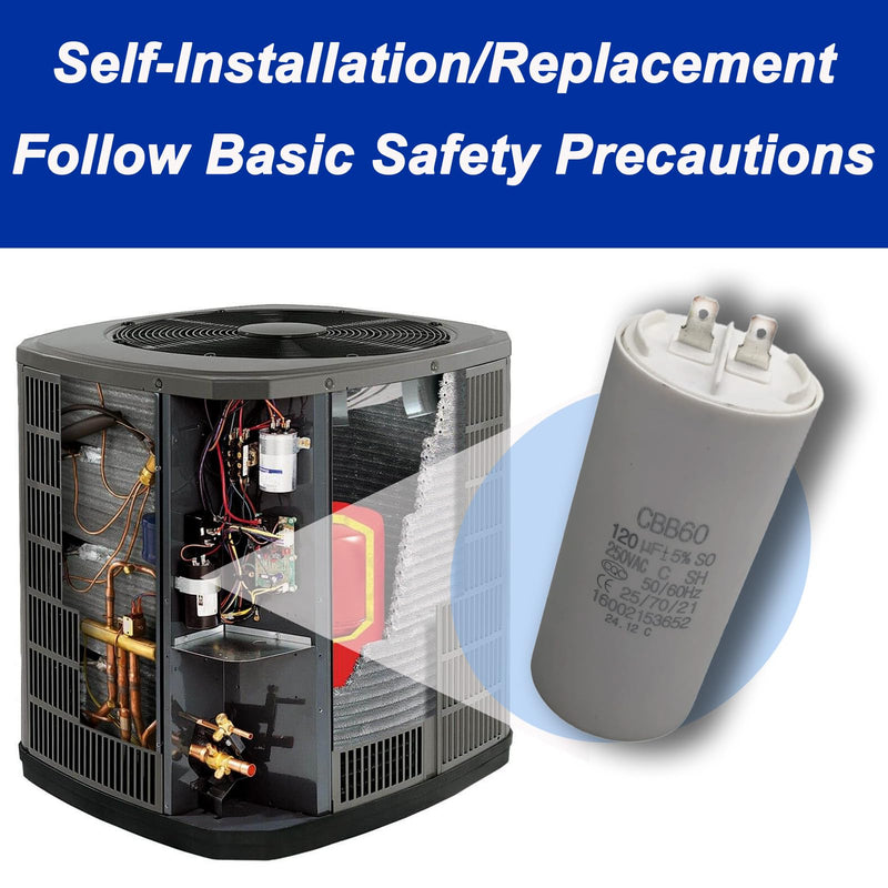[Australia - AusPower] - 120uF 120MFD 250VAC CBB60 Motor Running Capacitor Compatible with Ryobi Electric Pressure Washer Ry142300 120MFD 120 uF MFD 250V AC 250 VAC. 