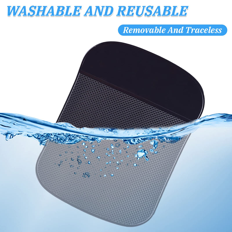 [Australia - AusPower] - Car Dashboard Sticky Pad (2 Pack), Larger Size Reusable and Washable Anti-Slip Cell Pads with Strong Adhesive, Can Hold Cell Phones, Sunglasses, Coins ect. (7.5" x 5.5") 