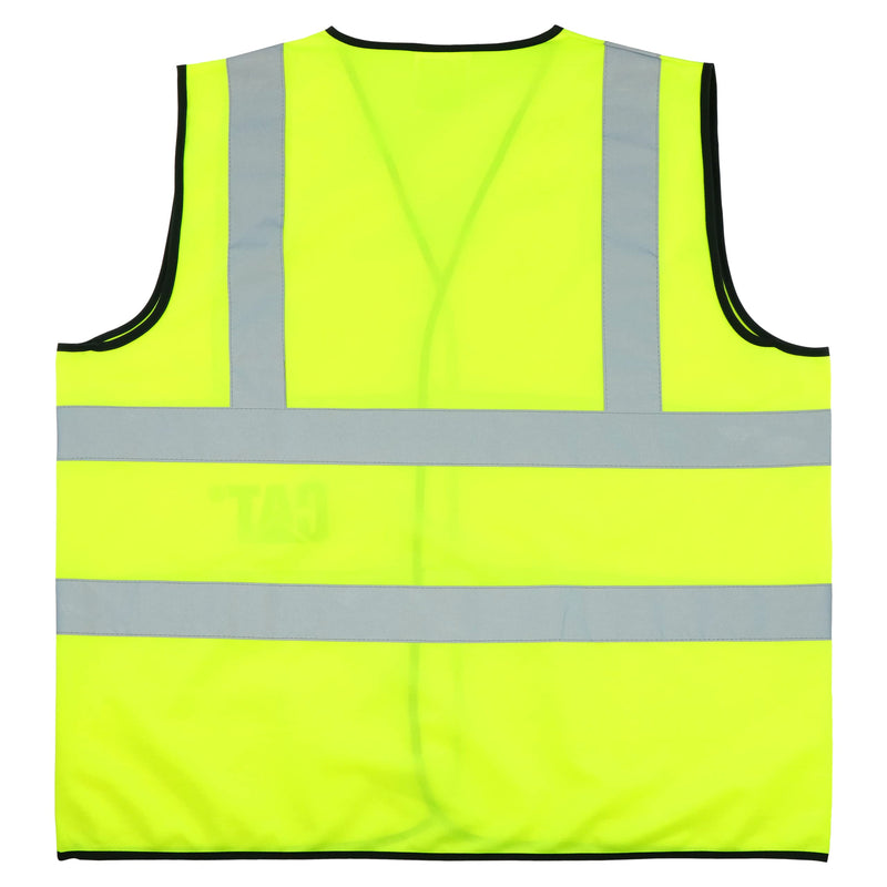 CAT® CAT0195012X Highly Visible Safety Vest – Fluorescent, XX-Large, Breathable, Lightweight Traffic Vest with Reflective Tape
