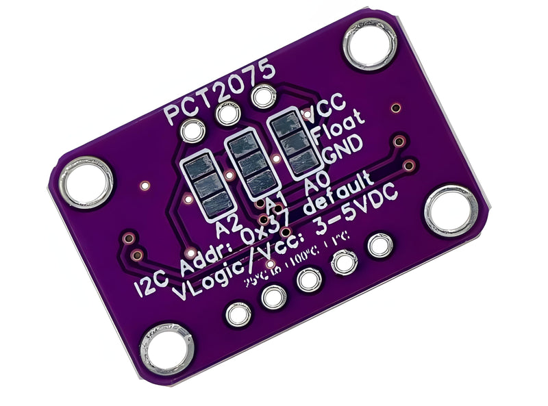 [Australia - AusPower] - 2Pcs PCT2075 11 Bit Higher Accuracy ADC Measurement I2C Temperature Sensor, Compatible with QT/Qwiic + pins 