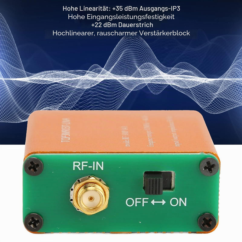 Low Noise Amplifier, 0.1 MHz-6 GHz RF Broadband Amplifier 20 dB LNA Amplifier Full Band Amplifier for Shortwave FM Radio (Ship with 2500 mAh Li-ion Battery) Ship with 2500 mAh Li-ion battery Ship with 2500mah Li-ion battery