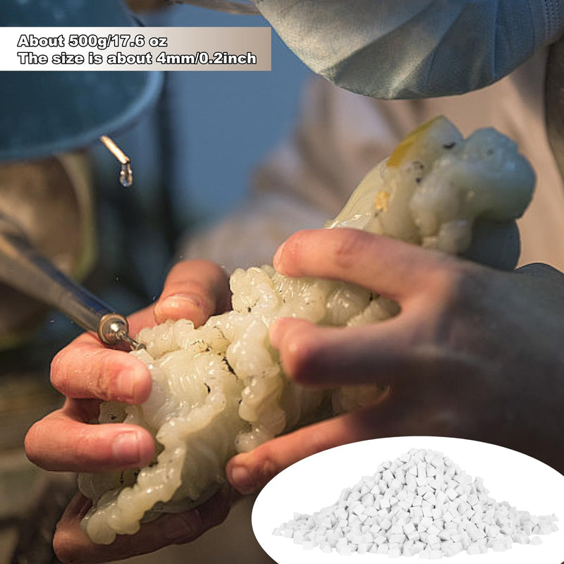 [Australia - AusPower] - HERCHR Rock Tumbling Ceramic Filler, Rock Tumbler Grit, Tumbling Ceramic Filler Media, Ceramic Triangle Abrasive for Use in Vibrating Tumblers or Rotating Tumblers 4 mm 500 g 