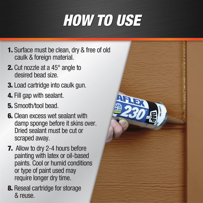 [Australia - AusPower] - DAP 7079818418 DYNAFLEX 230 (18302) Brown Raw Building Material, 10.1 oz, 10 Ounces 10.1 oz. 