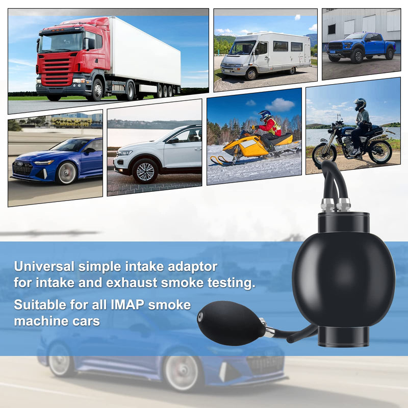 [Australia - AusPower] - ELMCONFIG Quick Intake Adapter, Automotive Smoke Machine Bladder, Block Tester, Inflatable Leak Plug, Evap Smoke Machine Leak Tester for 12V Vehicle 
