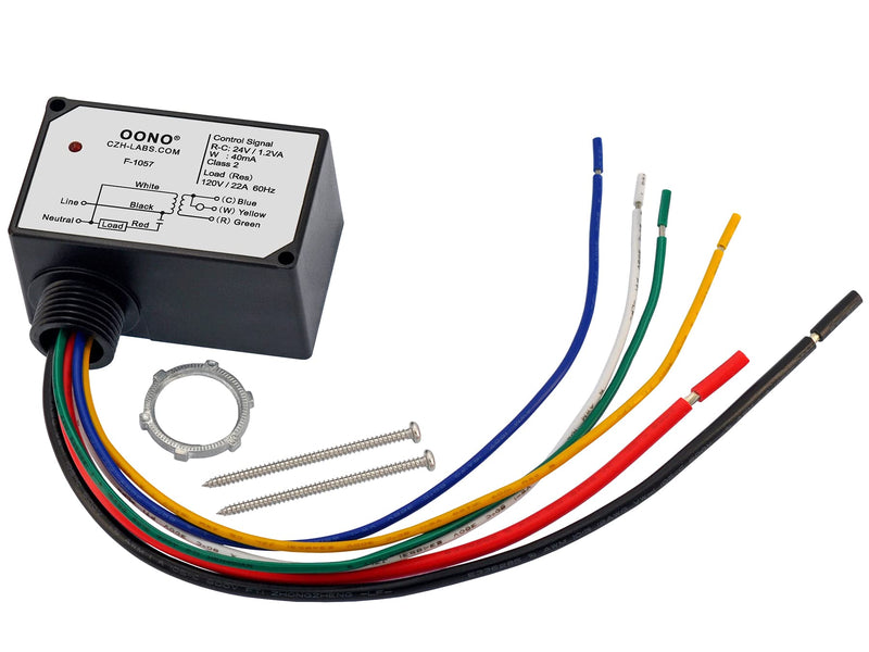 [Australia - AusPower] - AC120V On/Off Switching Electric Heating Relay with Built-in 24V Transformer, OONO F-1057 