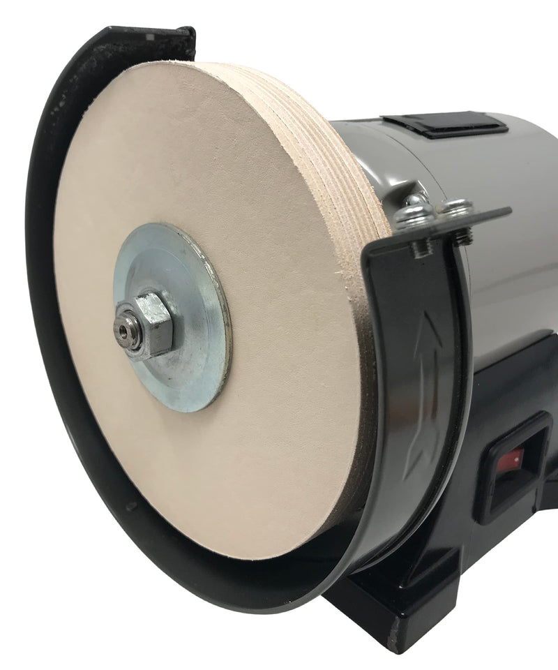 6" Pro Sharpening Supply Leather Honing Wheel Fits 6 in. Bench Grinders and Polishers