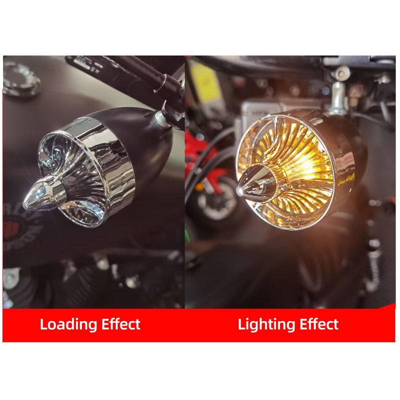 [Australia - AusPower] - FATECIM 2" Turn Signal Light Turbine Replacement Smoke Lenses Covers for Softail Street Road Glide Fat boy Sportster Dyna Deluxe Bikes Snap On repl. OEM# 68973-00 Chrome Bezel Turbine / Chrome / Smoke Lenses 
