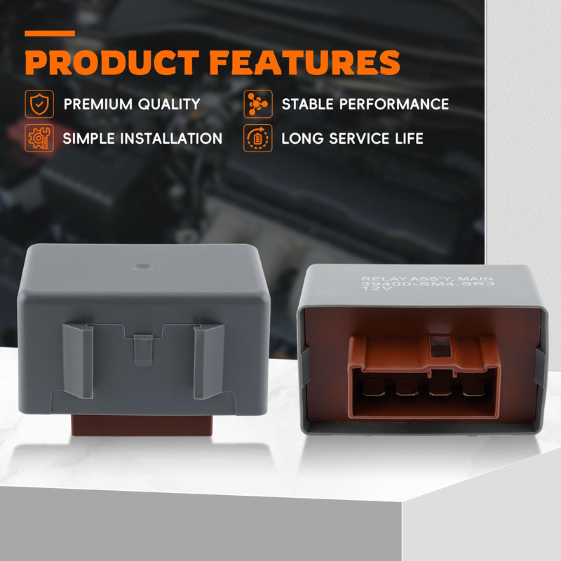 GoaMotors Main Relay Assembly Compatible with Acura CL 2001-2003 MDX 2001-2002 TL 1999-2003 Compatible with Honda Accord Odyssey Pilot Prelude Fuel Pump Main Relay Replace 39400-SM4-003