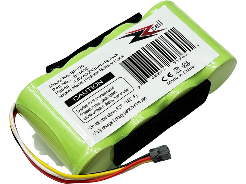 [Australia - AusPower] - ZZcell® Battery Replacement for Fluke BP120MH, B11483, 123, 123S Scopemeter 120, 43, 43B Power Quality Analyzers 4.8V 3000mAh 
