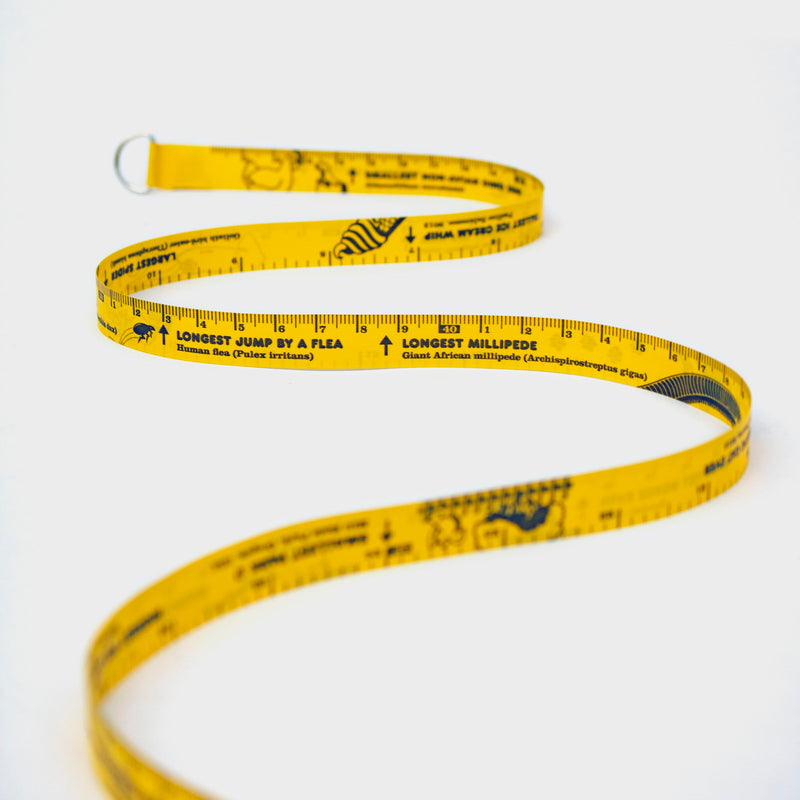 Guinness World Records 2026 - Kids Measuring Tape - Fun Fact 3m Double Sided - Kids Tape Measure - Filled with Silly Facts - Novelty Retractable Tool - Stocking Fillers for Kids - Party Bag Fillers Guinness Measuring Tape